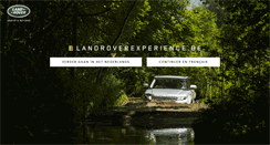 Desktop Screenshot of landroverexperience.be