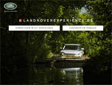 Tablet Screenshot of landroverexperience.be